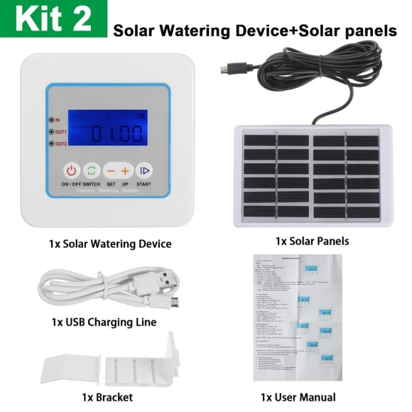 Solar Powered Smart Garden Watering System — Automatic Irrigation, Decor Dream