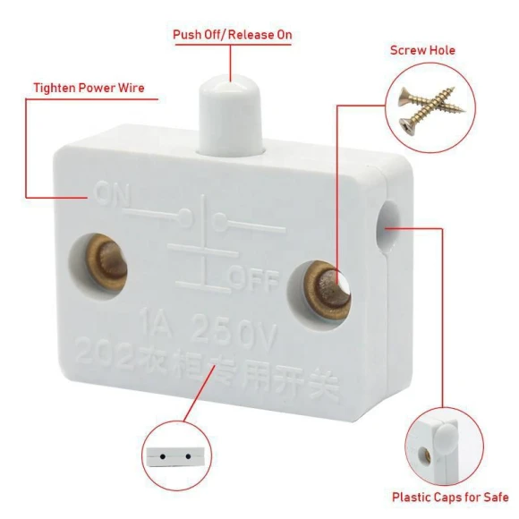 Touch Light Switch for Wardrobe — Dimmer Switches, Yamiye