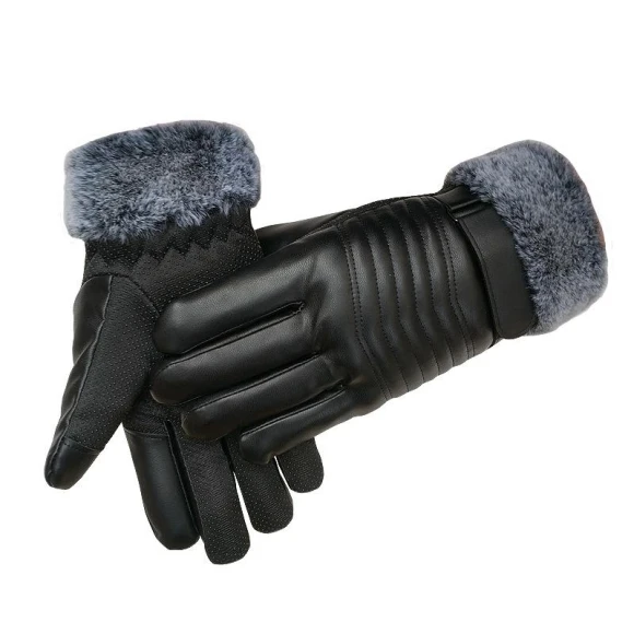 Winter Men's Touchscreen Leather Gloves — Gloves, Freedom Outdoors