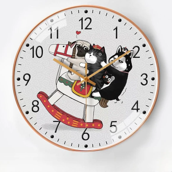 10-inch Creative Fully Automatic Radio Wall Clock — Clocks, Window glass film