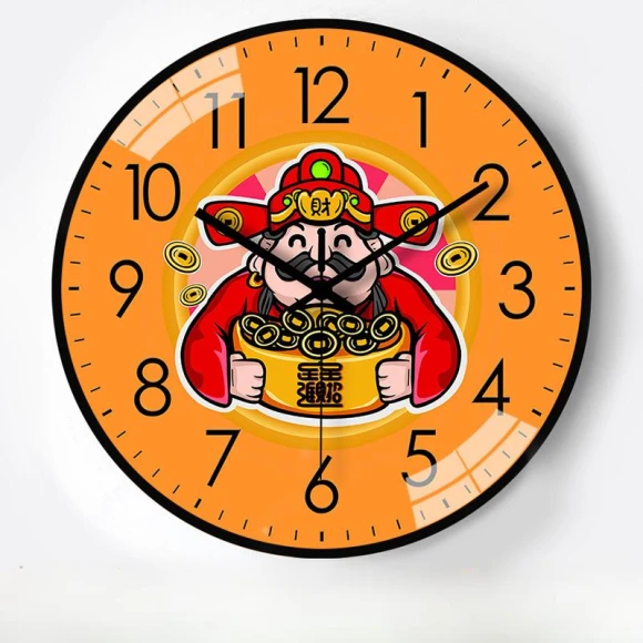 12-inch Wall Clock with Automatic Time Optimization — Clocks, Window glass film