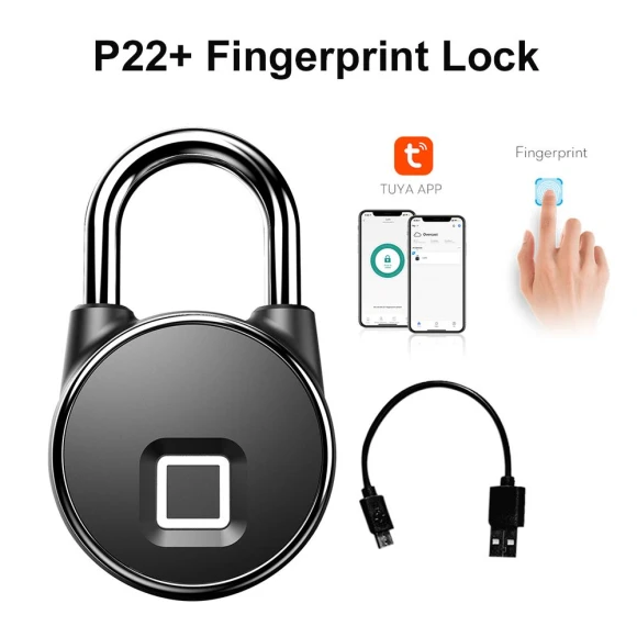 Biometric Door Lock with Fingerprint Scanner — Biometric Security, HOME-Auto-001