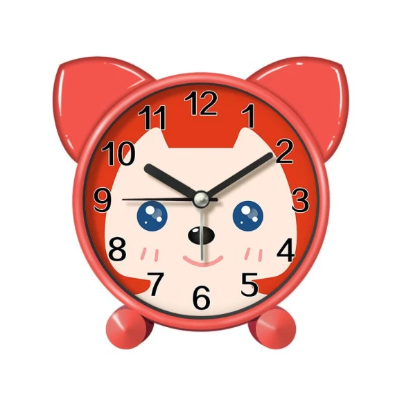 Cartoon Fox Alarm Clock — Clocks, Window glass film