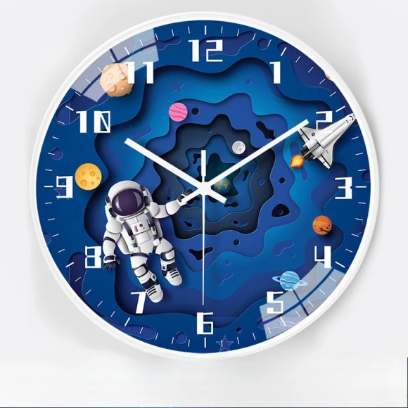 Creative Space Automatic Radio Wall Clock with Timer — Clocks, Window glass film