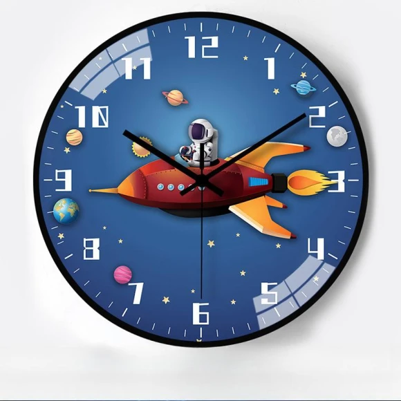 Creative Space Automatic Radio Wall Clock with Timer — Clocks, Window glass film