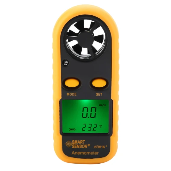 Digital LCD Anemometer Handheld Wind Speed Meter — Wind Speed Gauges, ZEALOT