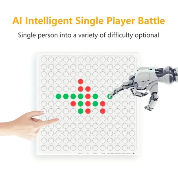 Intelligent Gomoku Children's Primary School Chessboard Game Puzzle — Interactive Learning Devices, Vicissitudayk