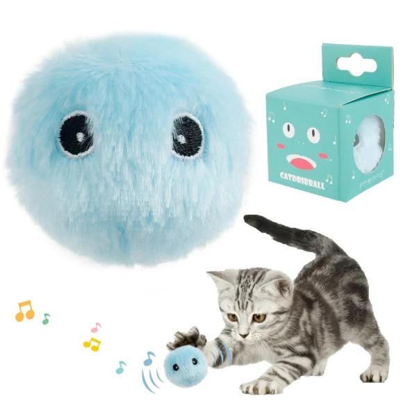 Interactive Plush Electric Ball with Catnip — Cat Playthings, Smart Pet Supplies