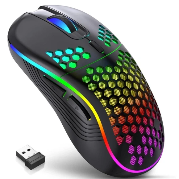Rechargeable Gaming Mouse with Adjustable DPI — Gaming Mice, baoxun