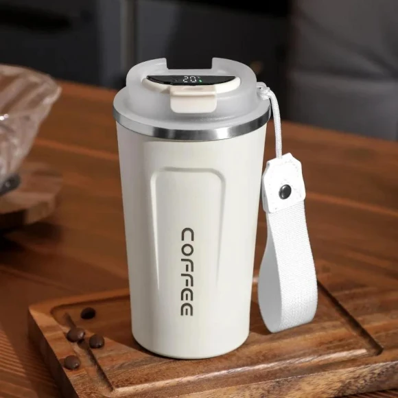Smart Coffee Cup with Temperature Display — Beverage Warmers, HOME-Auto-001