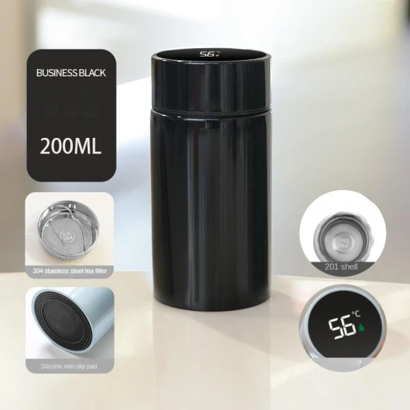 Smart Temperature Display Thermos Bottle — Beverage Warmers, HOME-Auto-001