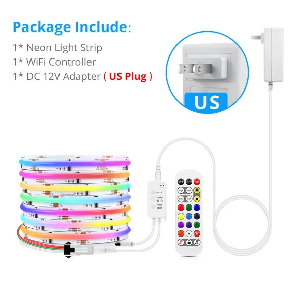 Smart WiFi RGBIC COB Neon LED Strip — LED Strips, HOME-Auto-001