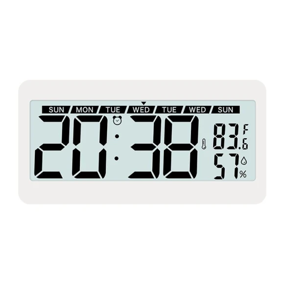 Digital Desk Clock with Alarm, Temperature, and Humidity Display — Clocks, Fashionable bags