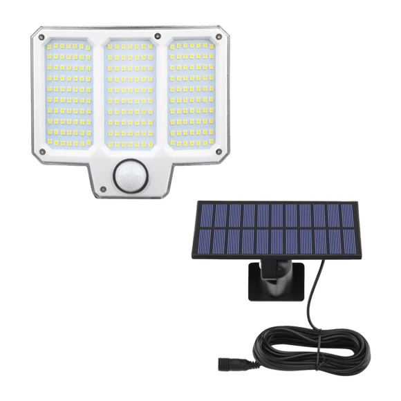 Motion Sensor Light with Detachable Solar Panel — Outdoor Security & Flood Lighting, Vestidos