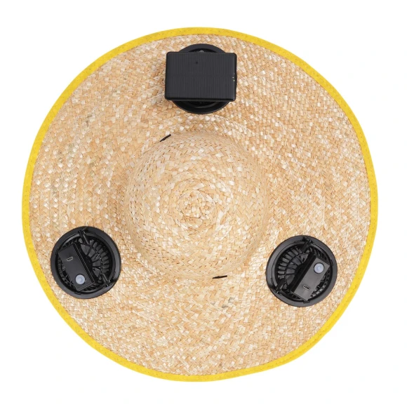 Solar-Powered Ventilation Hat with USB Charging — Chargers, Fishine