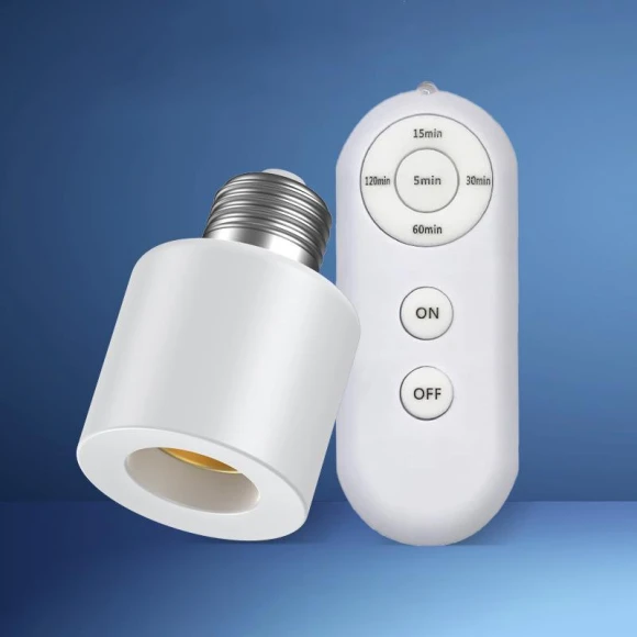 LED Lamp Base with Wireless Remote Control and Smart Timer — Light Sockets, Spritelike