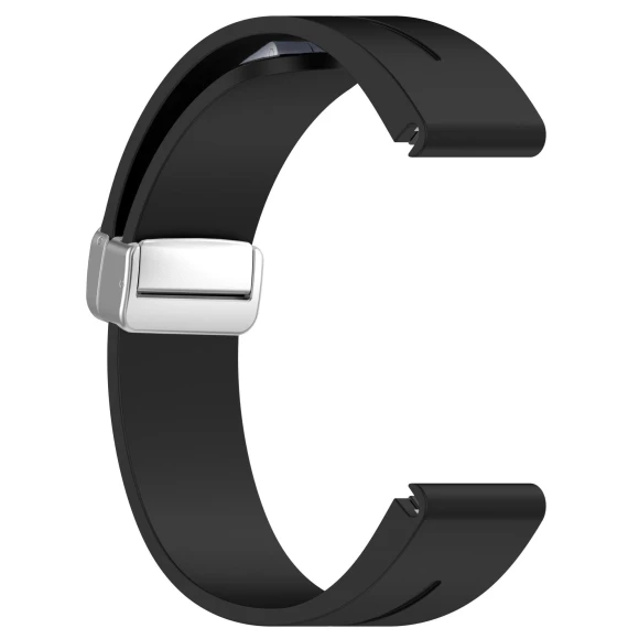 Silicone Strap with Magnetic Silver Buckle — Fitness Bands, Smartwatch 2025