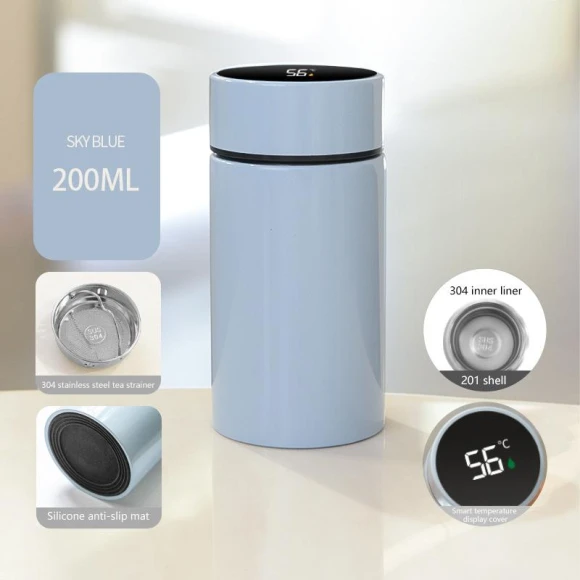 Smart Water Bottle with Temperature Display — Hydration Essentials, Anqin