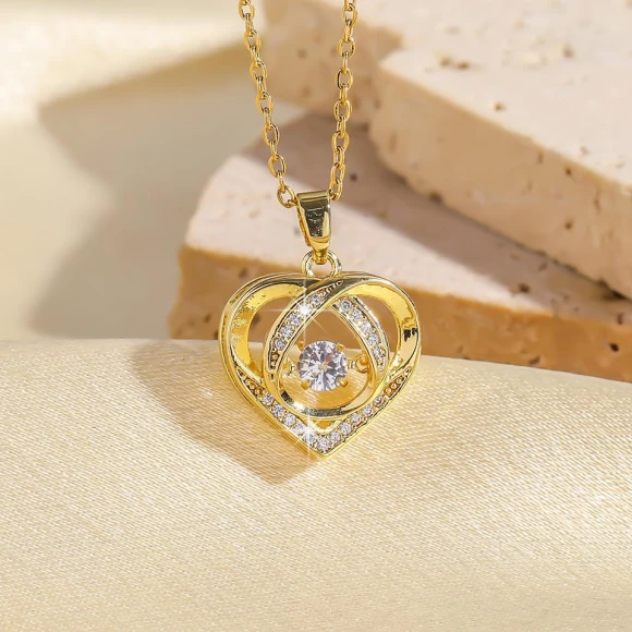 Temperament Smart Love Zircon Necklace — Smart Jewelry, Lucky Star Jewelry