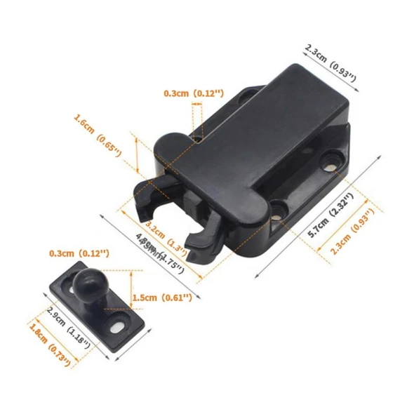 Touch Latch for Kitchen Cabinet — Catches, CloudWay