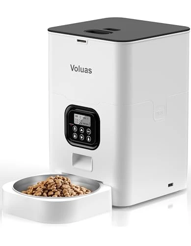 Automatic Pet Feeder with Programmable Portion Control and Voice Recorder — Automatic Feeders, Voluas