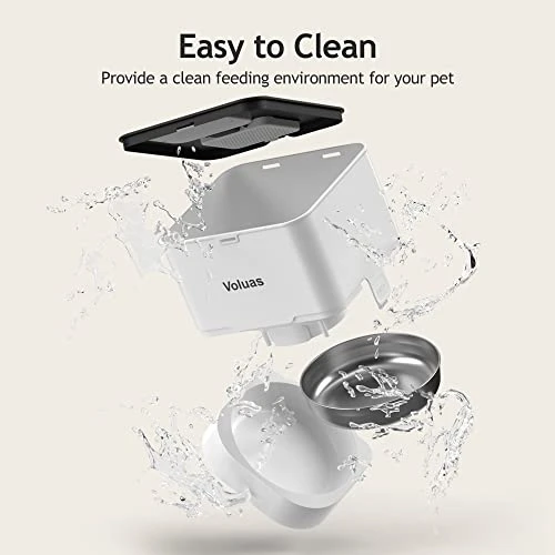Automatic Pet Feeder with Programmable Portion Control and Voice Recorder — Automatic Feeders, Voluas