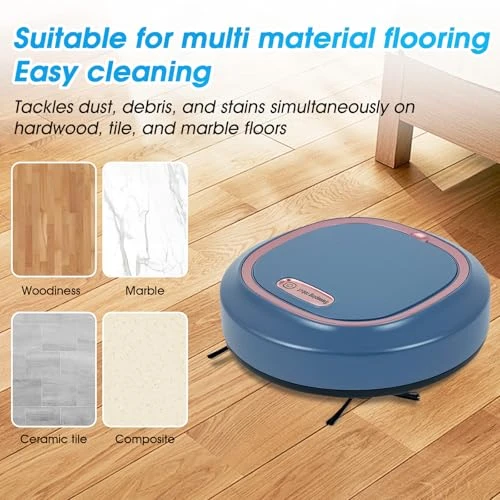 Compact Slim Thin Robotic Vacuum and Sweeping Combo — Smart Cleaning Robots, Generic