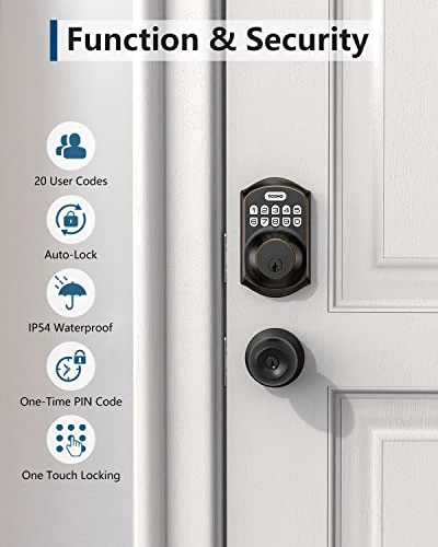 Keyless Entry Door Lock with Keypad — Deadbolts, TEEHO