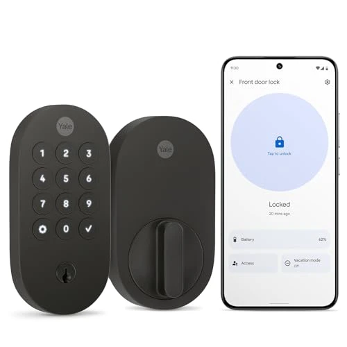 Matte Black Keyed Deadbolt Smart Lock — Deadbolts, Yale