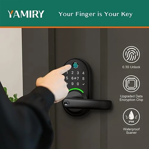 Smart Door Handle Lock with Keypad — Access Control Keypads, Yamiry