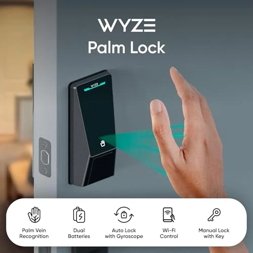 Smart Door Lock with Palm Vein Recognition — Access Control Keypads, Wyze