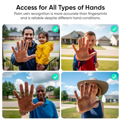 Smart Door Lock with Palm Vein Recognition — Access Control Keypads, Wyze