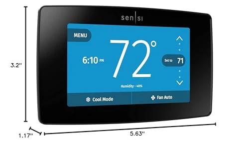 Smart Thermostat with Touchscreen Color Display — Smart Climate Control, Emerson