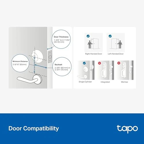 Smart Wi-Fi Deadbolt Door Lock — Deadbolts, Tapo