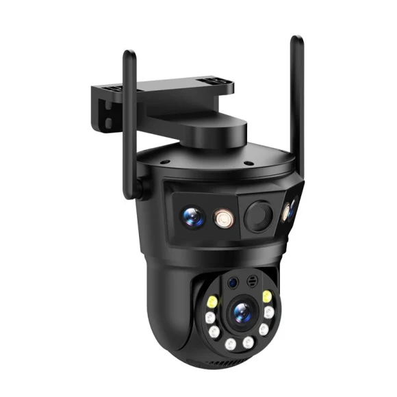 Three-Lens Wireless WIFI IP Camera — Security Cameras