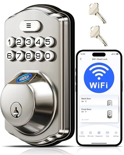 Built-in WiFi Fingerprint Smart Lock — Deadbolts, Veise