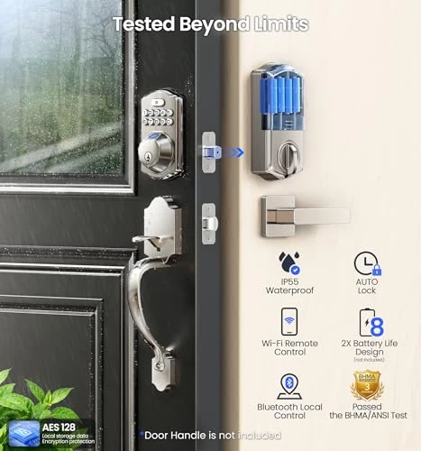 Built-in WiFi Fingerprint Smart Lock — Deadbolts, Veise