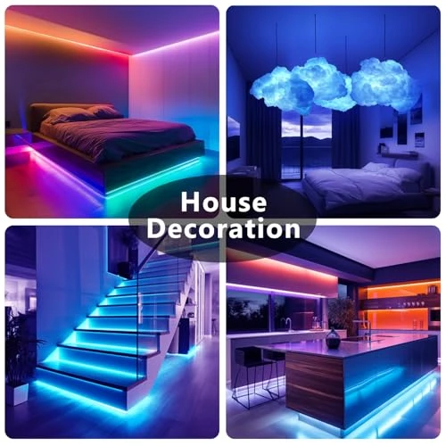LED Strip Lights 110ft, Smart Lighting Strips with App Remote Control, RGB Music Sync Color Changing Lights for Bedroom... — LED Strips, DAYBETTER