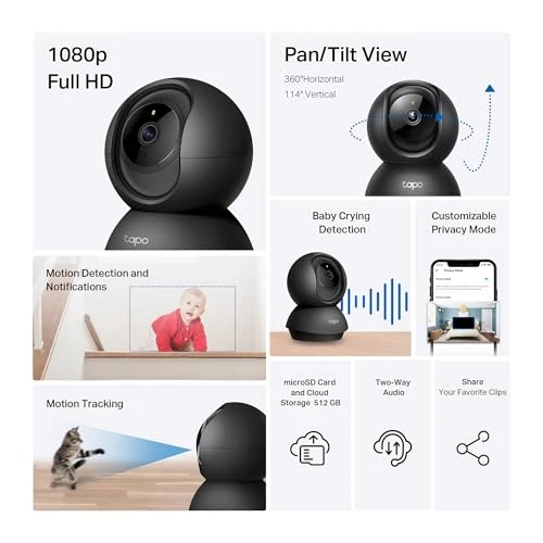 Pan/Tilt Security Camera — Security Camera, Tapo