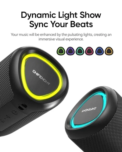 Portable Bluetooth Speaker with Lights — Portable Audio, CHIFENCHY