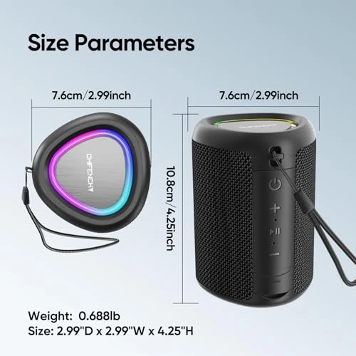 Portable Bluetooth Speaker with Lights — Portable Audio, CHIFENCHY