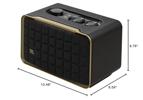 Retro Style Smart Home Speaker with Built-in Wi-Fi, Bluetooth, and Voice Assistants — Portable Audio, JBL