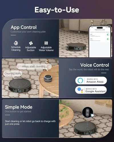 Robot Vacuum and Mop Combo — Smart Cleaning Robots, Seyanke