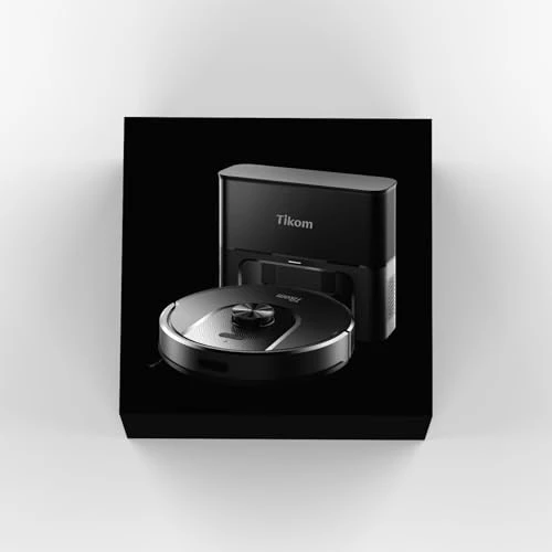Robot Vacuum and Mop with Self-Emptying Base — Smart Cleaning Robots, Tikom