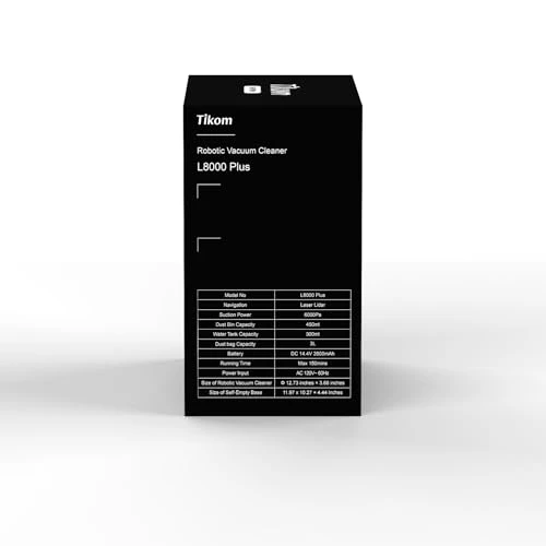 Robot Vacuum and Mop with Self-Emptying Base — Smart Cleaning Robots, Tikom