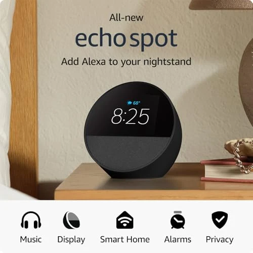 Smart Alarm Clock with Alexa — Alarms & Clocks, Amazon