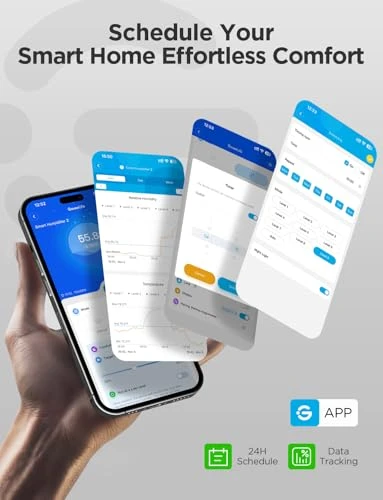 Smart Humidifier for Bedroom Large Room, Top-Fill Cool Mist 2.12 cu ft WiFi Air Humidifier, Auto Mode, App & Voice... — Humidifier, GoveeLife