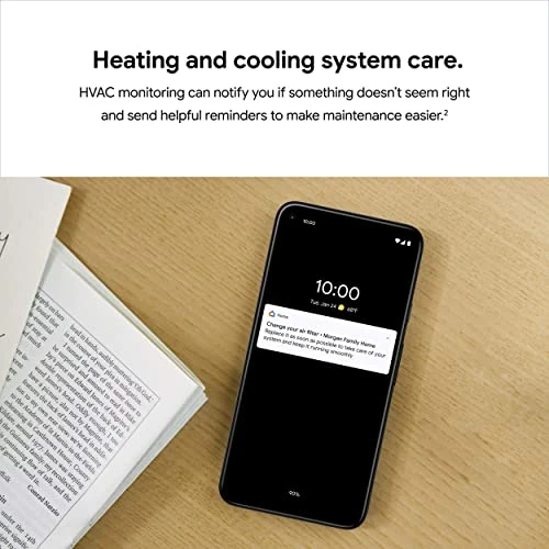 Smart Thermostat for Home - Programmable Wifi Thermostat - Charcoal — Smart Climate Control, Google