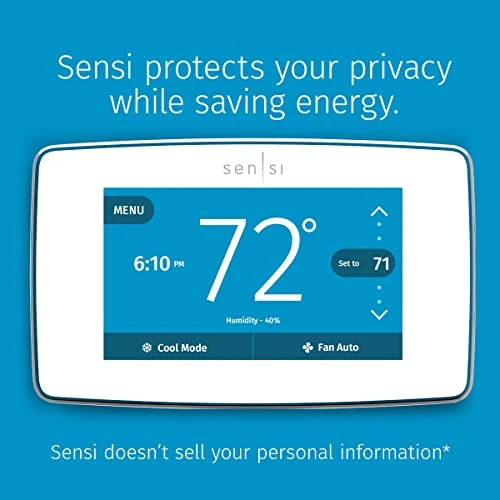 Smart Thermostat with Touchscreen Color Display — Smart Climate Control, Emerson