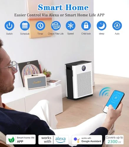 Smart WiFi Air Purifier — HEPA Air Purifiers, FRESHDEW